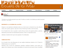 Tablet Screenshot of escueladelasartes.com